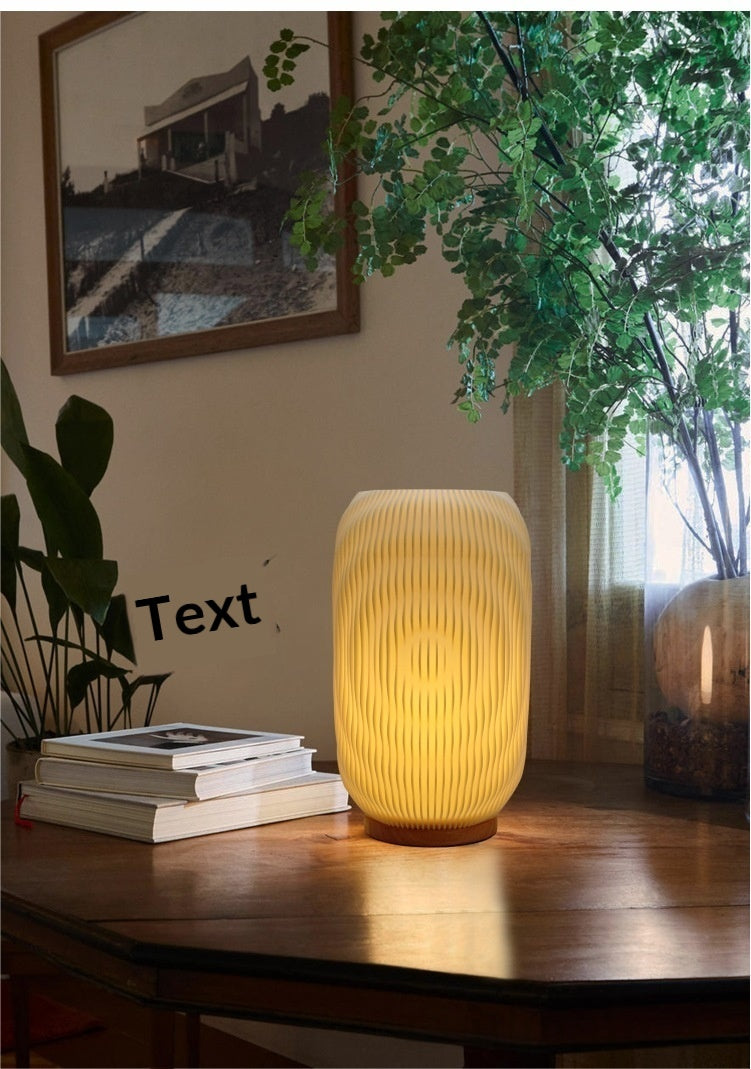 Charging Desk Lamp, Nordic-style Bedside Ambient Night Light