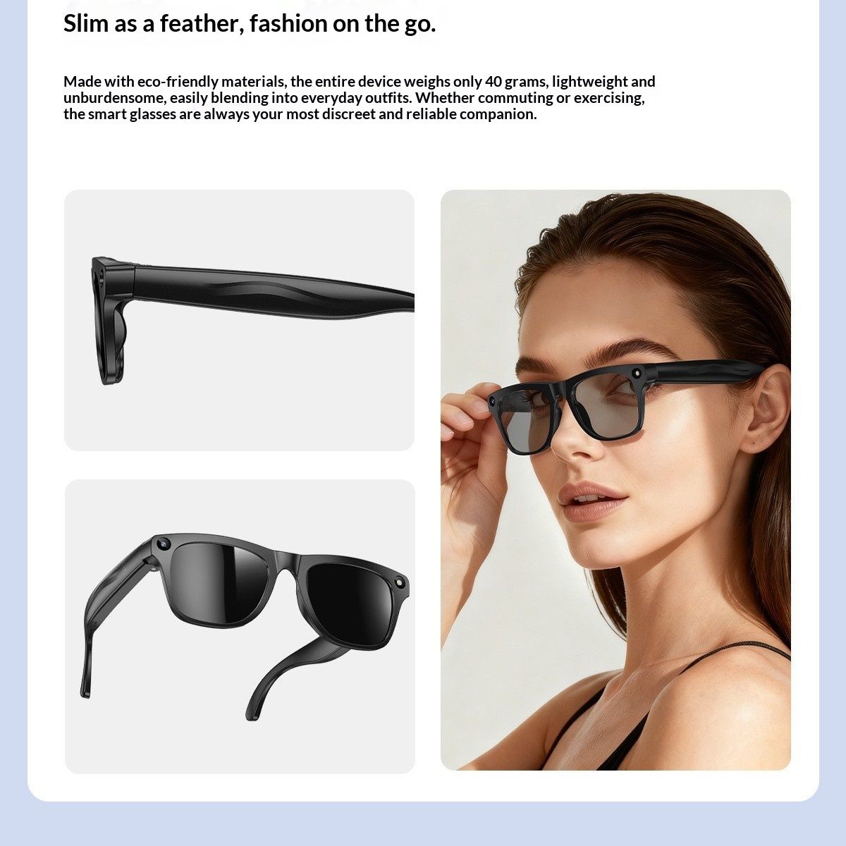 Xk One Pro Smart Glasses With A Camera For Taking Photos
