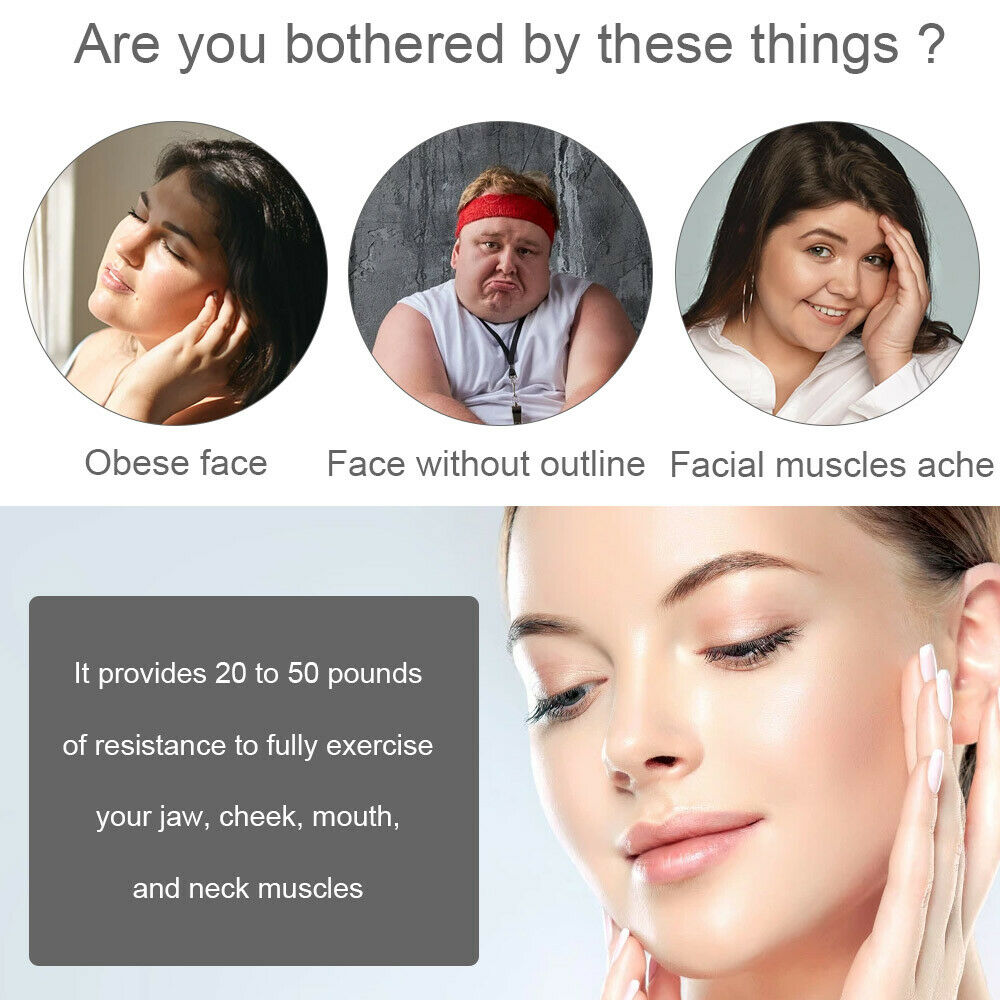 Facial Exerciser Exercise Ballneck Toner3-stage Mandibular Exerciser Jaw Trainer  Purple