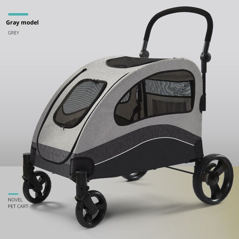 Medium-to-large Lightweight Foldable Pet Stroller Cat Stroller