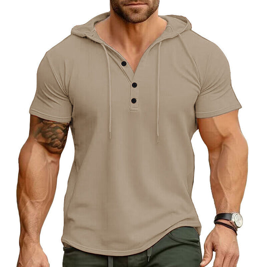 Cross-border Mens Sportswear Fitness Short-sleeve T-shirt