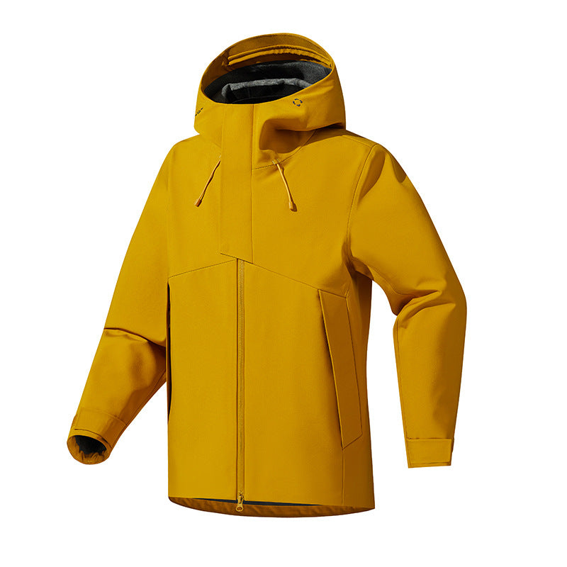 Mens Outdoor Windbreaker Casual Hooded Jacket