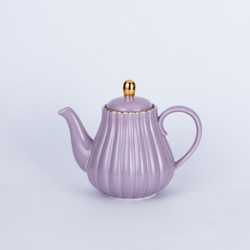 Cooling Kettle Set Loose Pieces Color Glaze Plus Gold Ceramics