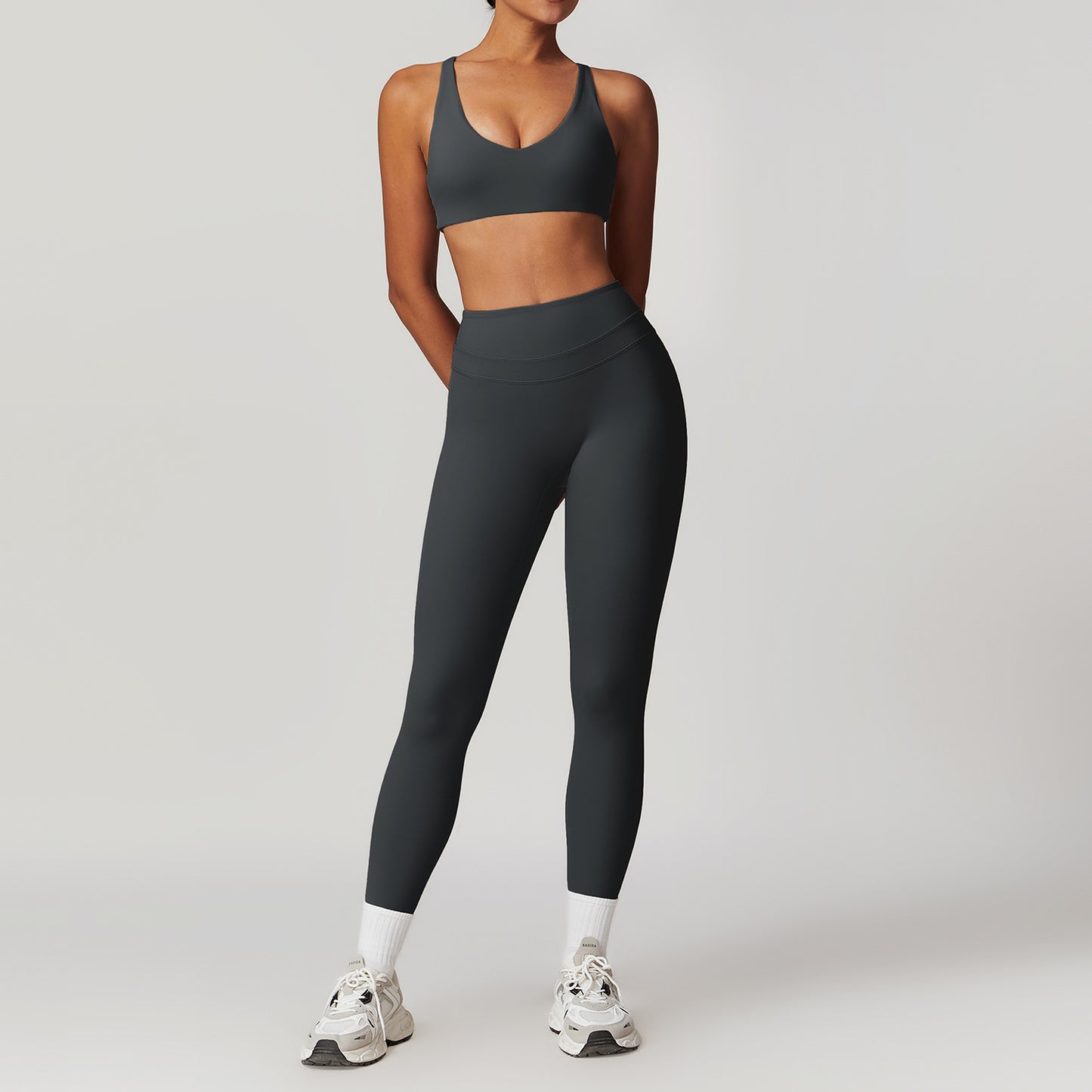 Women's Beautiful Back Yoga Running Fitness Set