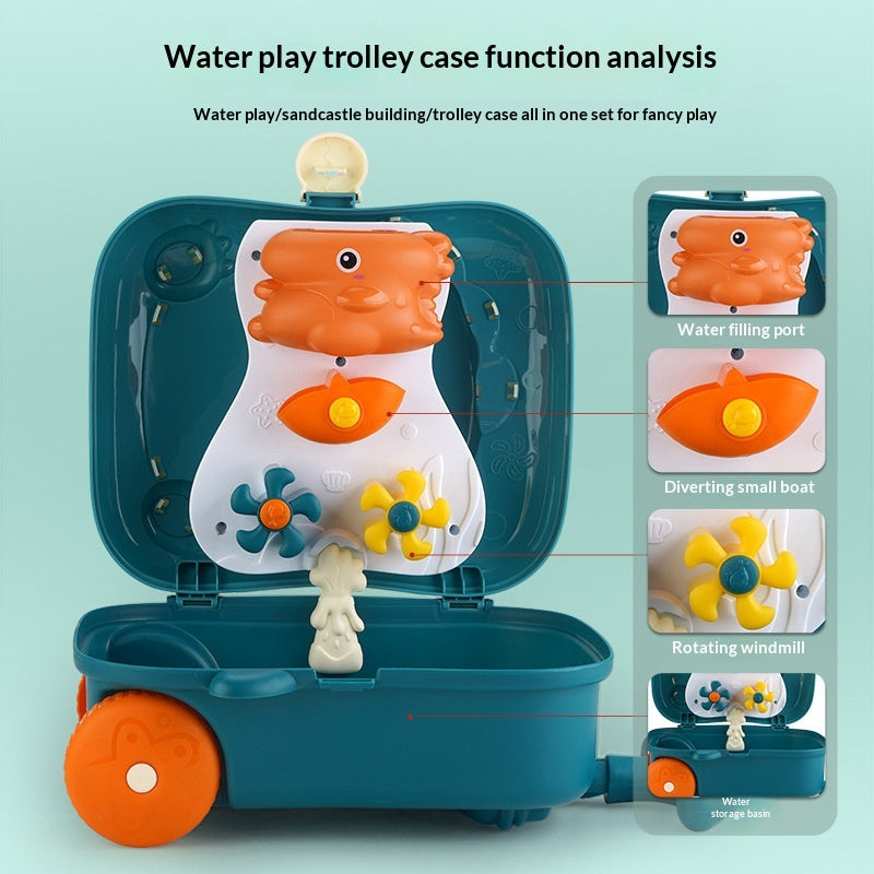 Childrens And Babies Beach Bath Toy Set Complete Sand-playing Tools