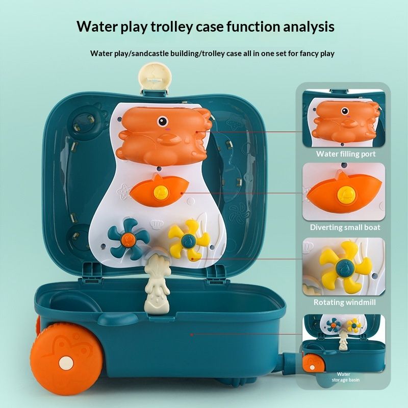 Childrens And Babies Beach Bath Toy Set Complete Sand-playing Tools