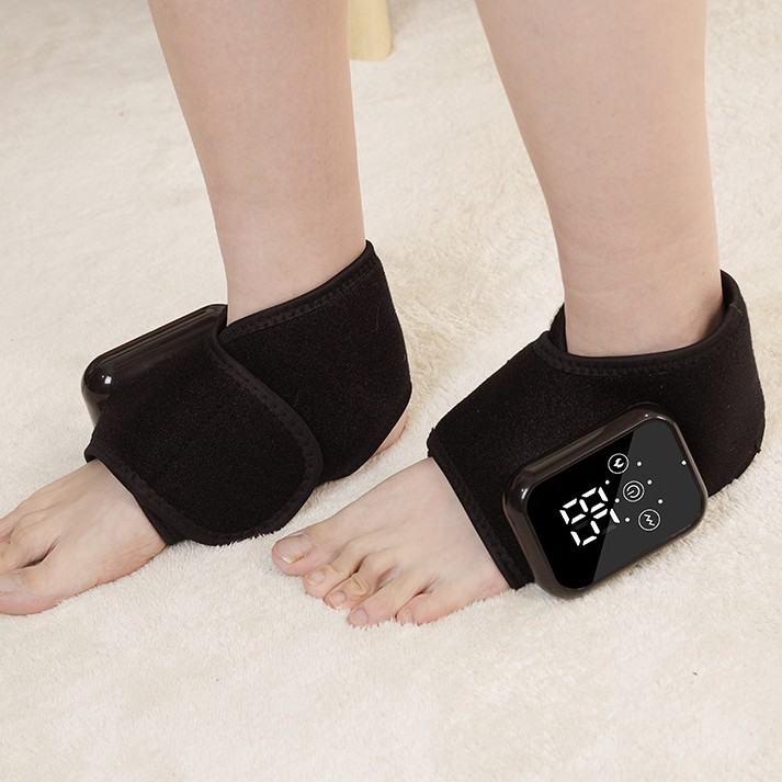 Electric Heating Ankle Massage Belt Protection Warm Hot Compress Ankle Heel Ankle Joint Massage Cordless Design Electric Hot Compress Massage