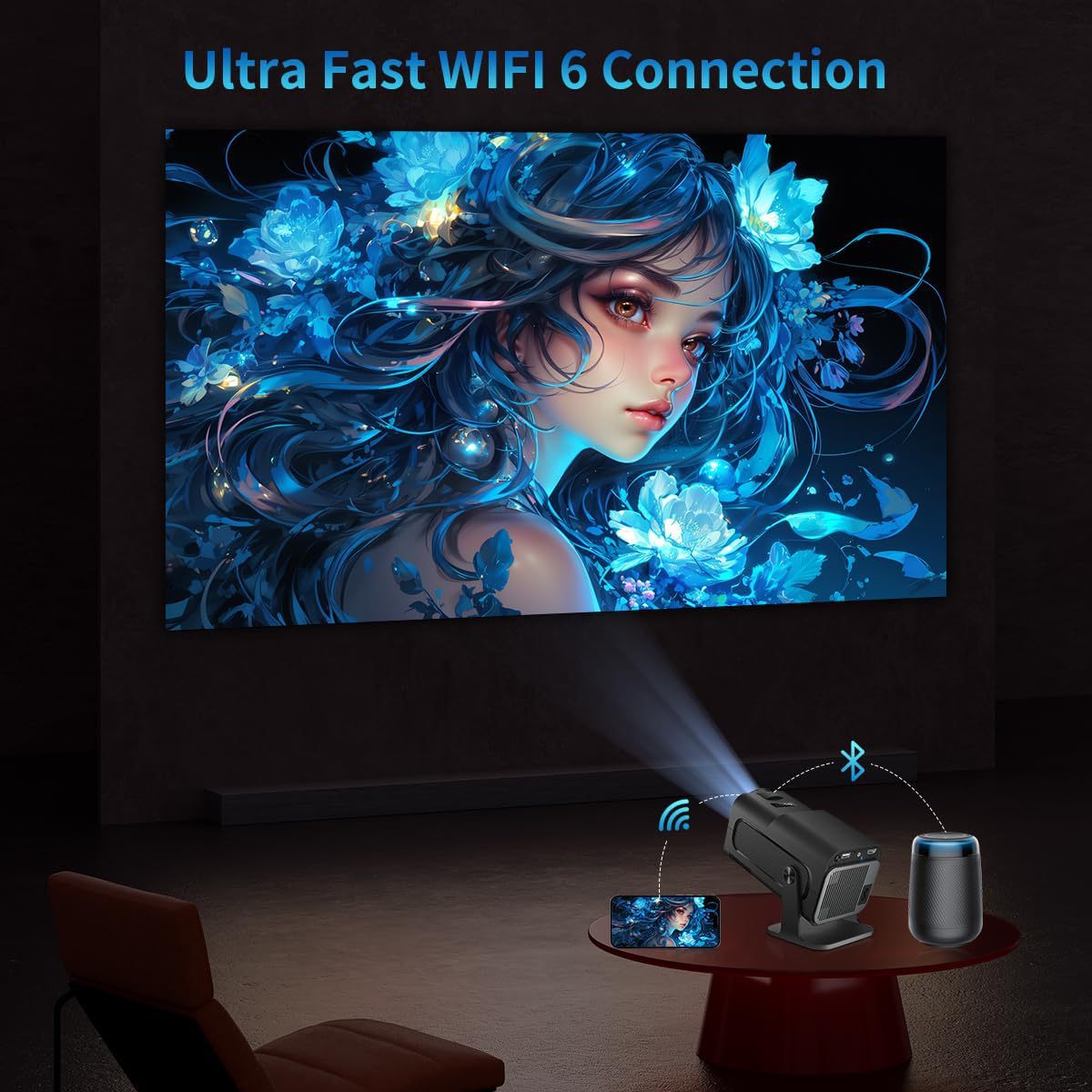 Home Ultra HD 4K Portable Projector