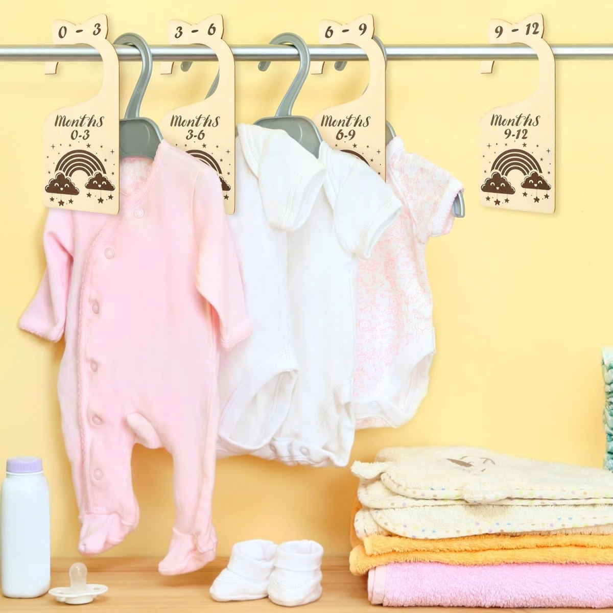 Colorful 6-Piece Rainbow Clothing Divider Set - Practical Closet Dividers For Easy Organization