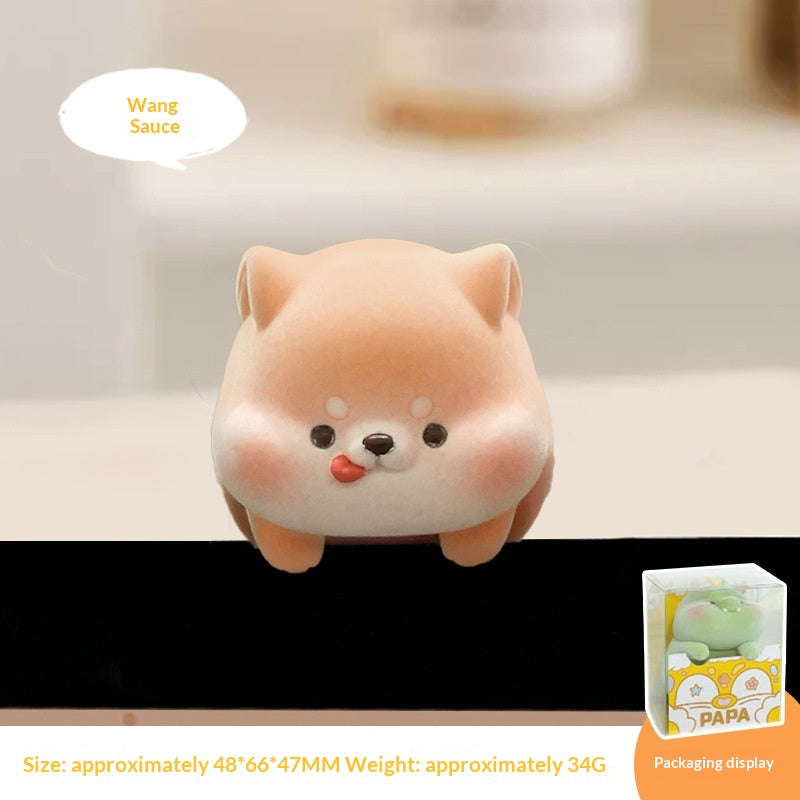 Fluffy Office Desk Monitor Screen Computer Decor