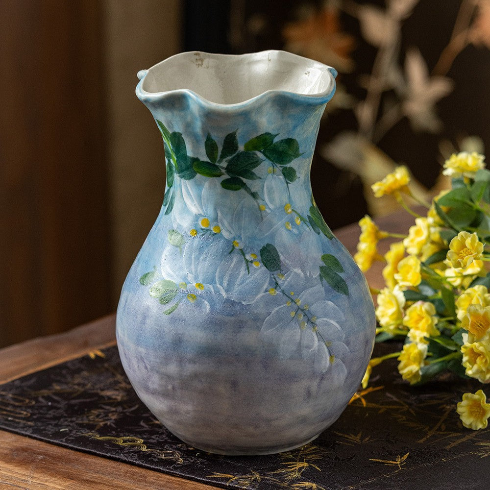 Ceramic Vase Ornament For Flower Arrangements Artificial Flowers High-end Luxurious Decor