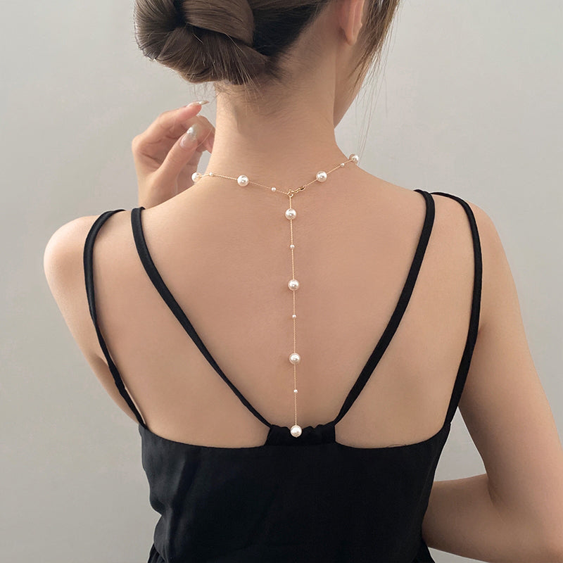 1pc 999 Sterling Silver Pearl Adjustable Necklace, 4 Ways To Wear, Delicate Style, Perfect For Daily Wear And Valentine's Gift