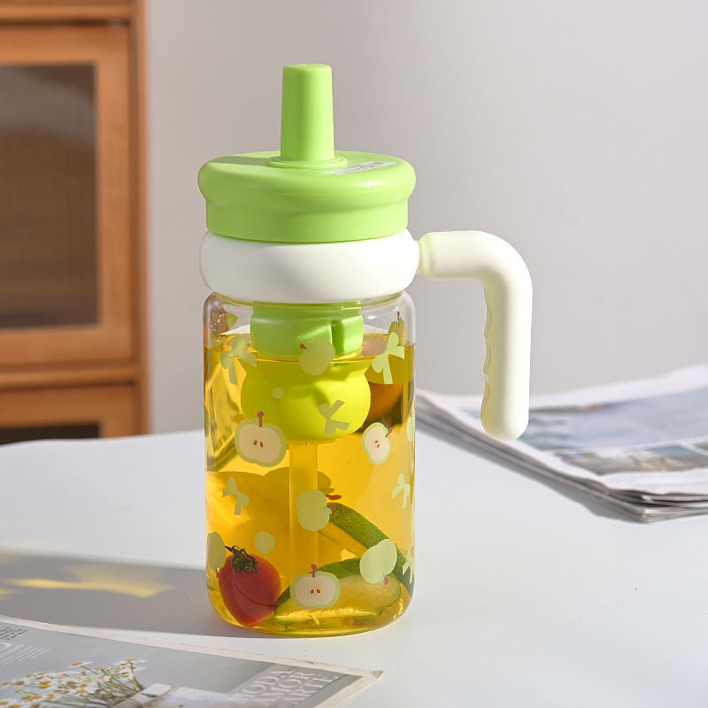 New Large-capacity Straw Cup With A Handle