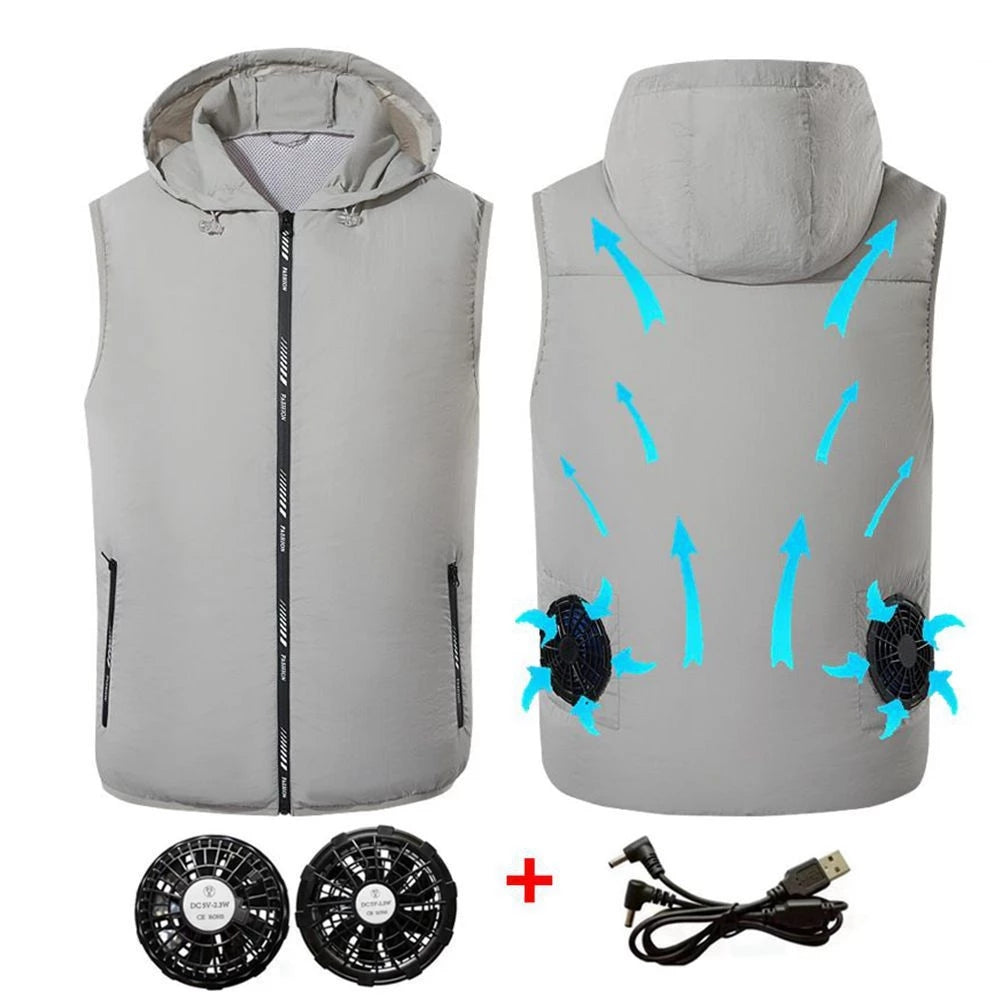 Air-conditioning Fan Clothing Cooling Men's Sun Protection Clothing