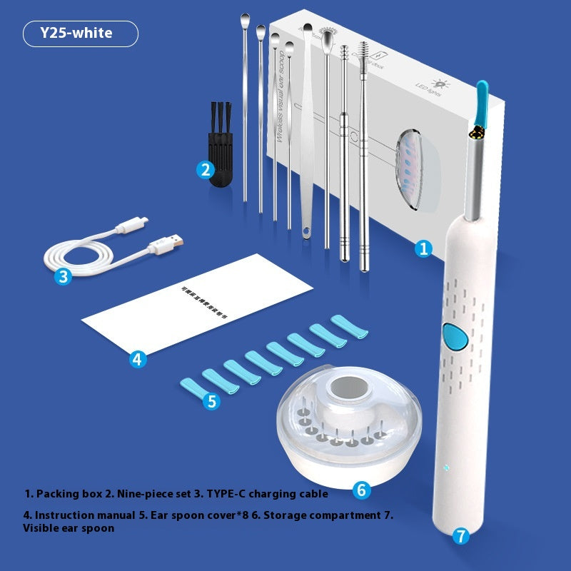 Visual Earpick With Charging Base HD Intelligent Luminous