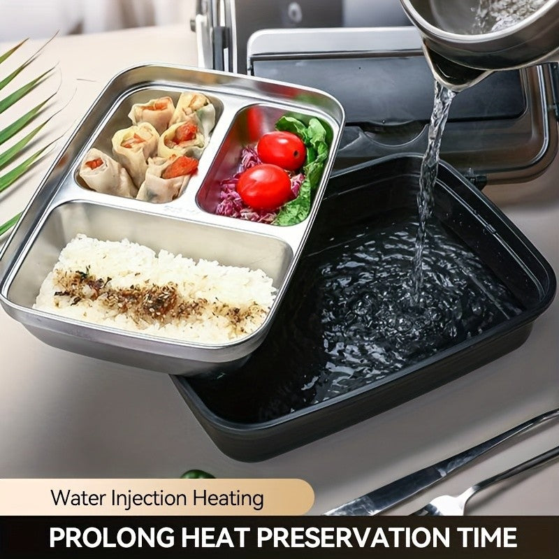 Insulation Lunch Box 3 Compartments Stainless Steel Lunch Container Food Box