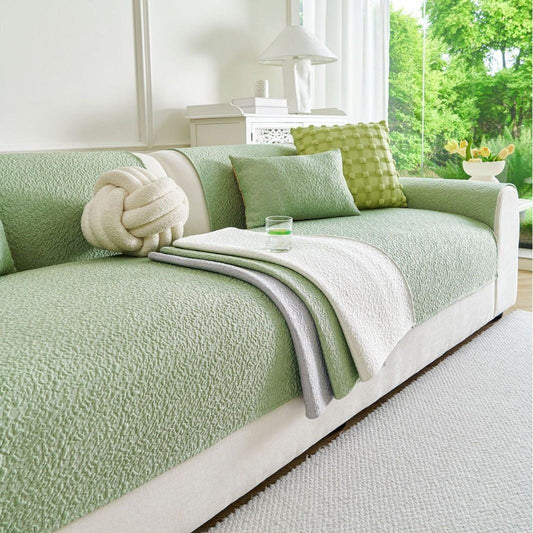 Green Sofa Cooling Mat Non-slip Cover Cloth
