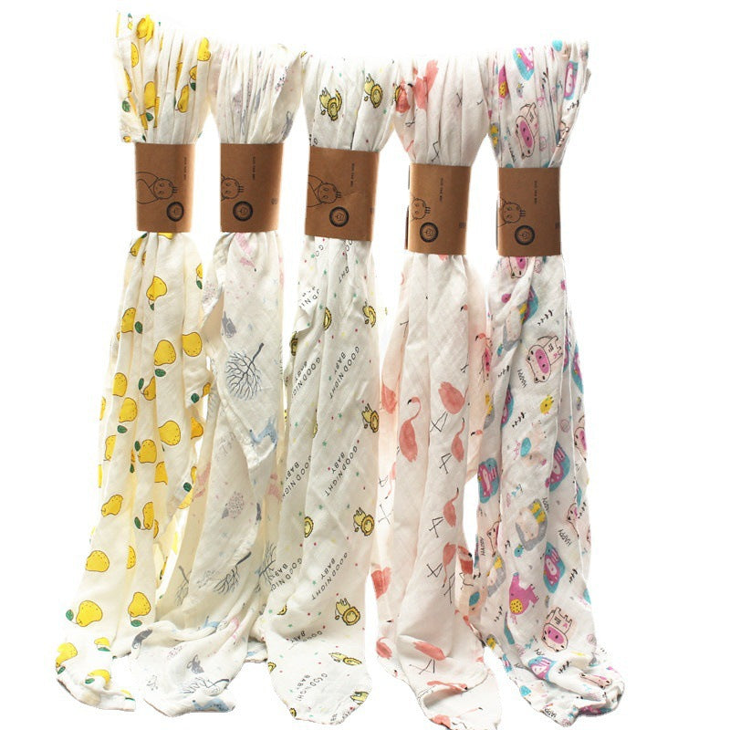 Double-layer Bamboo-cotton Baby Bath Towel Newborn Gauze