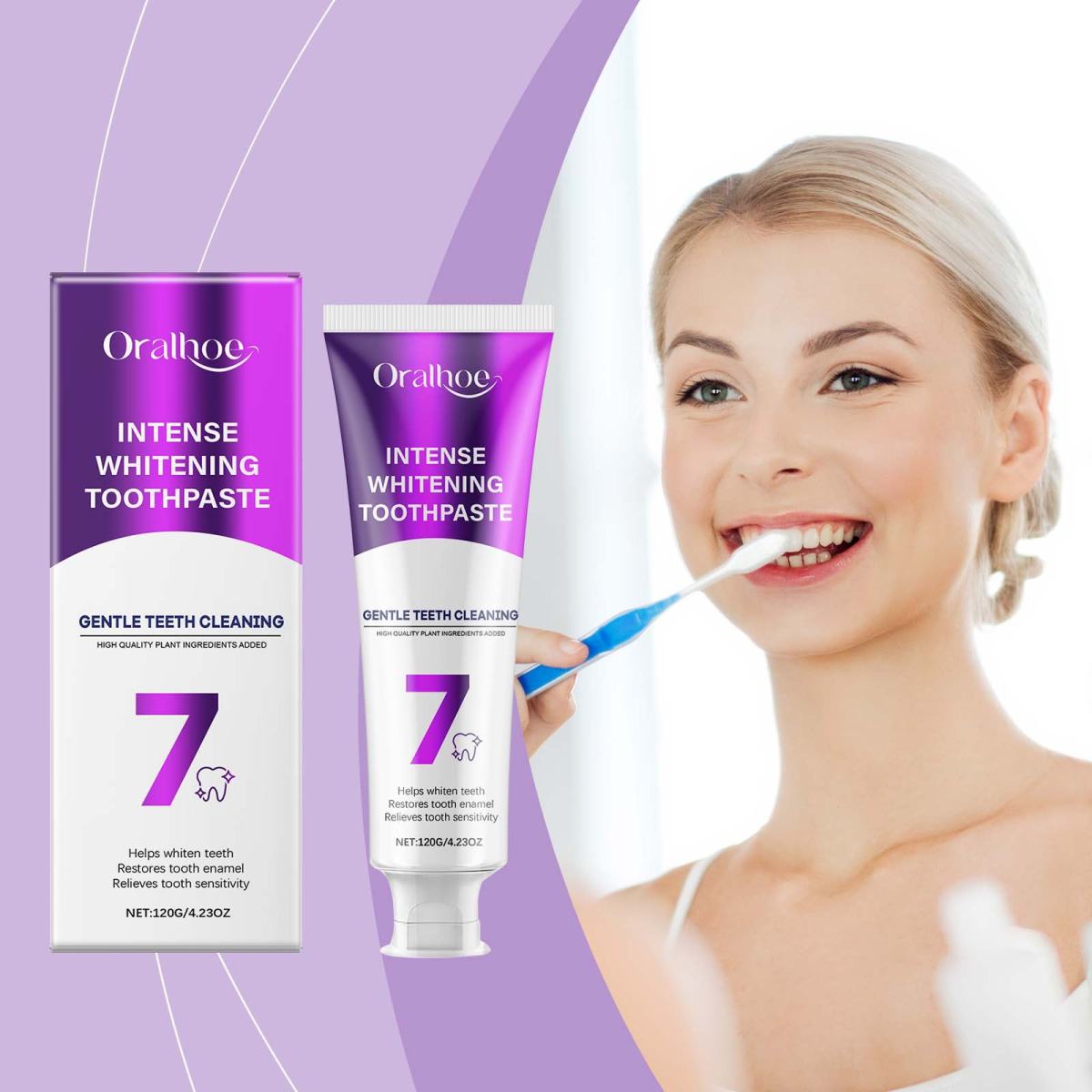 ORALHOE Gentle Cleaning Stain Removal Care Brightening Teeth Daily Care Toothpaste