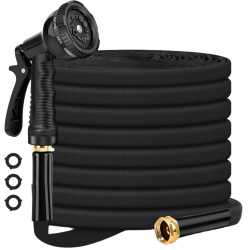 7.5-15-22-30Meter NO Expandable Flexible Garden Water Hose- Leak Proof, Puncture Resistant, No Kink, Lightweight Outdoor Flexible Hose For Yard, Farm, Car, Pet Cleaning-50FT