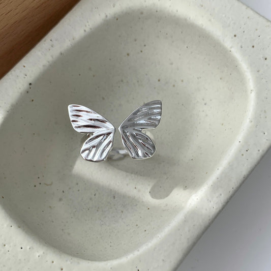 Minimalist Sweet Cool Butterfly Ring For Women, Smart Forest Style, INS Niche High-End Design
