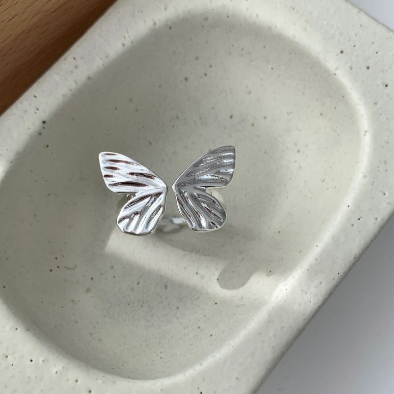 Minimalist Sweet Cool Butterfly Ring For Women, Smart Forest Style, INS Niche High-End Design