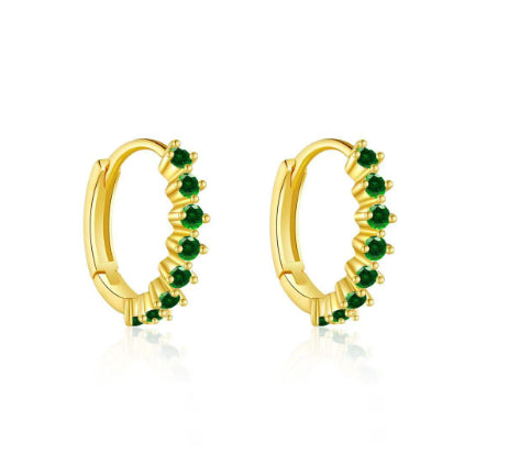Best Seller In Europe And America Circle Diamond Earrings Zircon