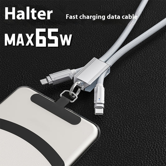Lanyard PD65W Braided Fast Charging Mobile Phone Charging Cable
