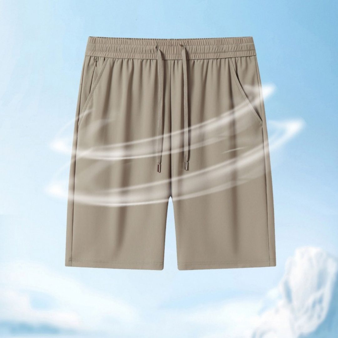 Ice-silk Cooling Shorts For Men Summer Loose-fit