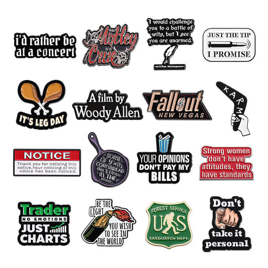 Cartoon Letter Series Brooch Personalized Cold Style High-end Accessories