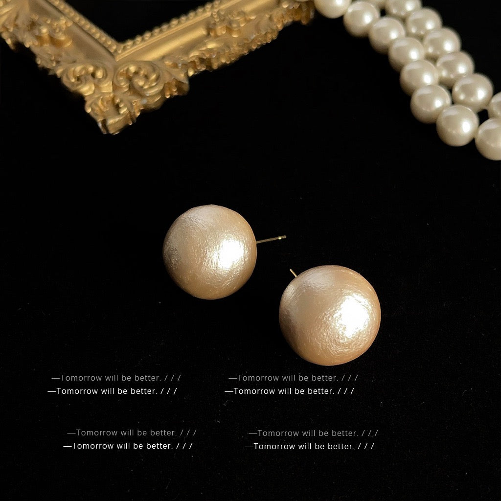 Retro Vintage Stud Earrings Women Elegant Style Niche Luxury Earrings Fashion Fine Jewelry Gift