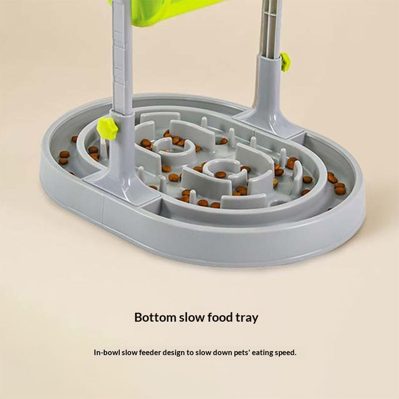 Roller Type Slow Feeding Dispenser Pet Bowl For Cats And Dogs
