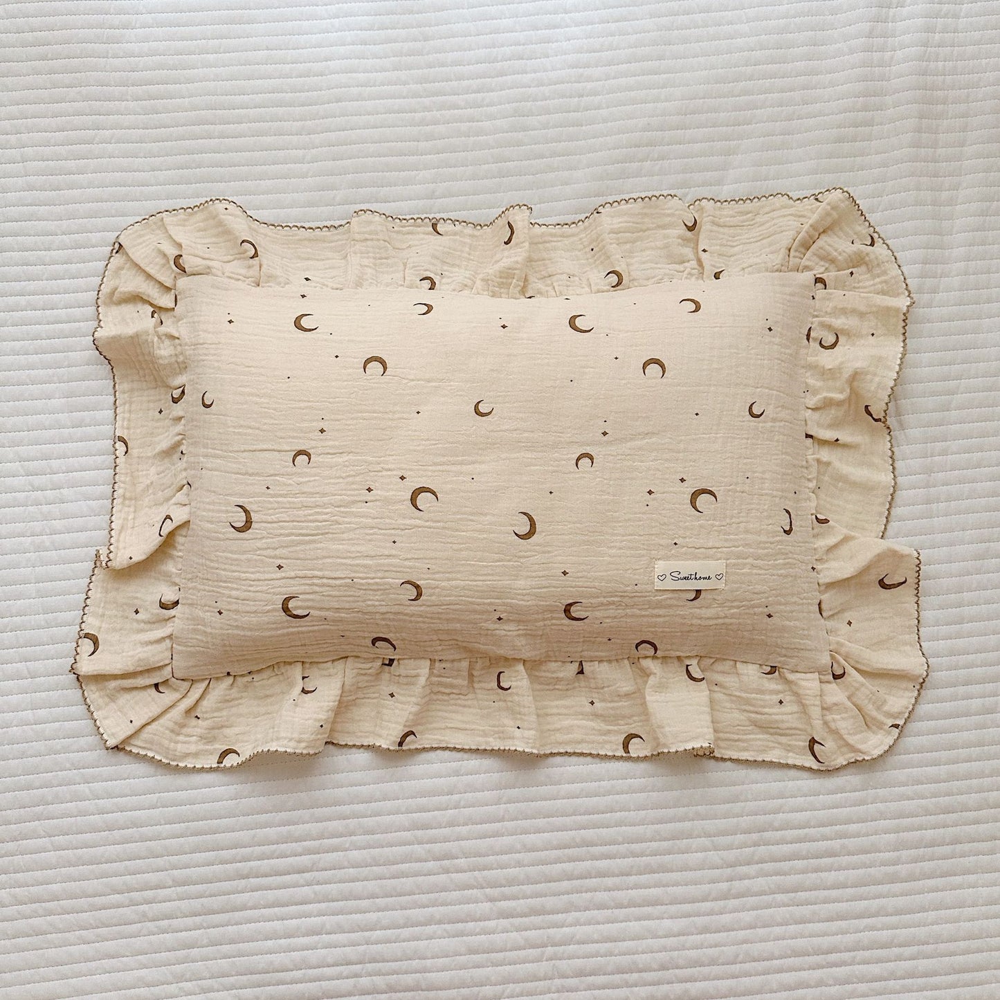Korean-style Floral Cotton Gauze Pillowcase
