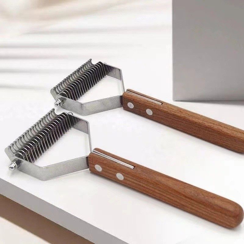 Dog Dematting Comb Anti-tangle And Deshedding Pet Brush
