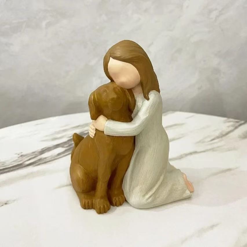 White-winged Angel Resin Craft Home Desk Ornament