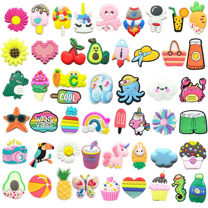 Colorful Fruit-shaped Hole Shoes Flowers Accessories