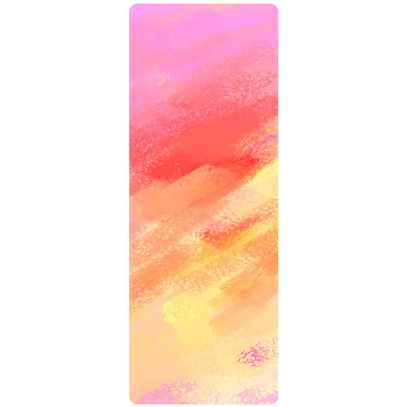 Foldable Portable Printed Rubber Yoga Non-slip Exercise Fitness Mat