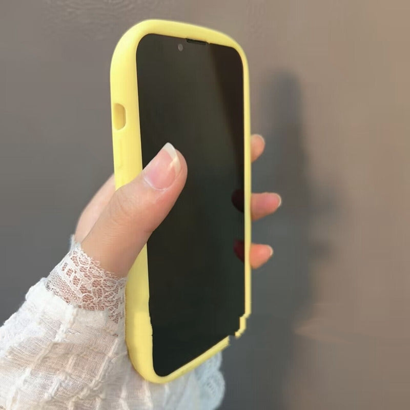 Makeup Mirror Lemon Yellow Three-dimensional Plush Flowers Autumn And Winter