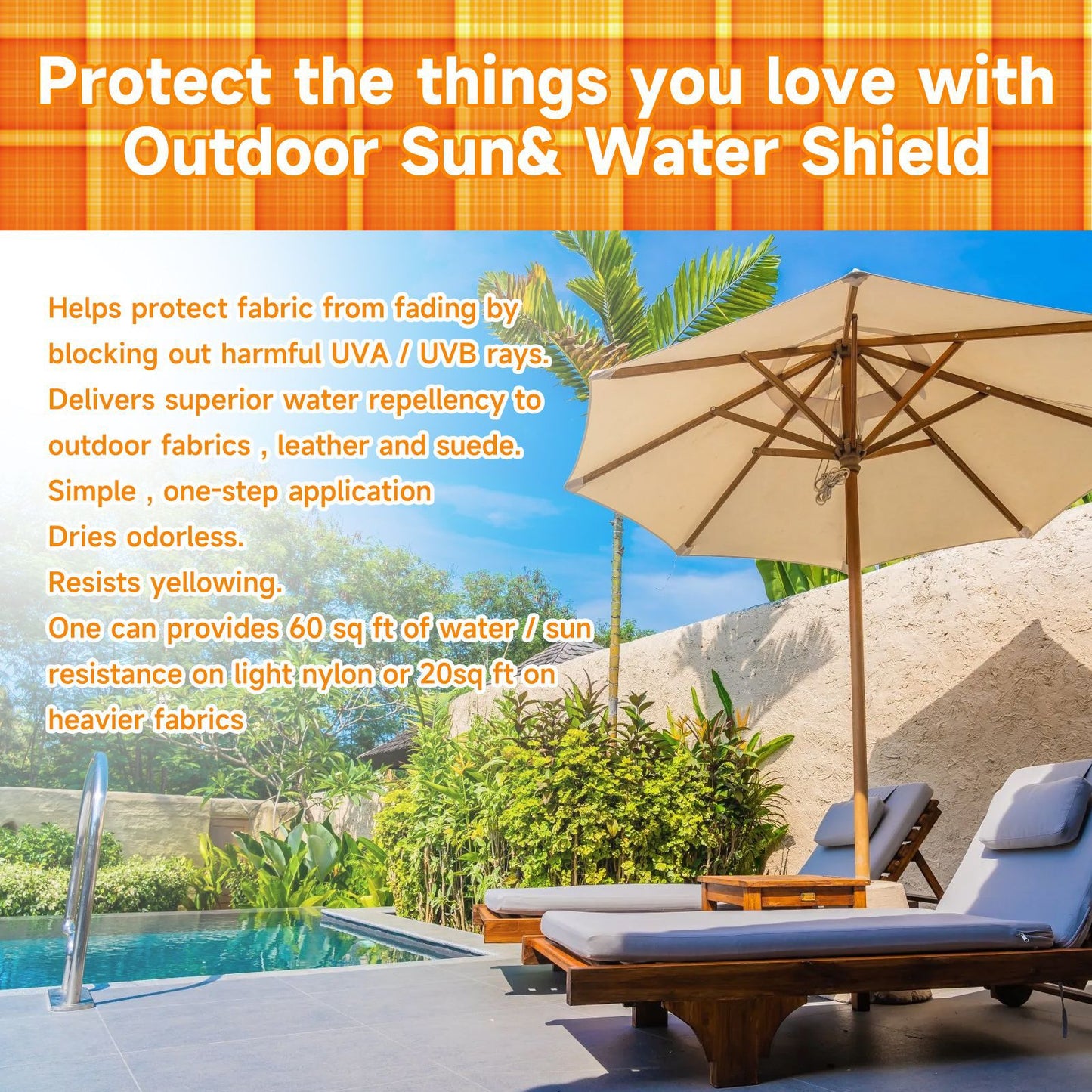 Outdoor Waterproof Protective Fabric Spray Summer Cooling