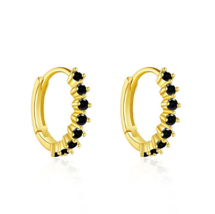 Best Seller In Europe And America Circle Diamond Earrings Zircon