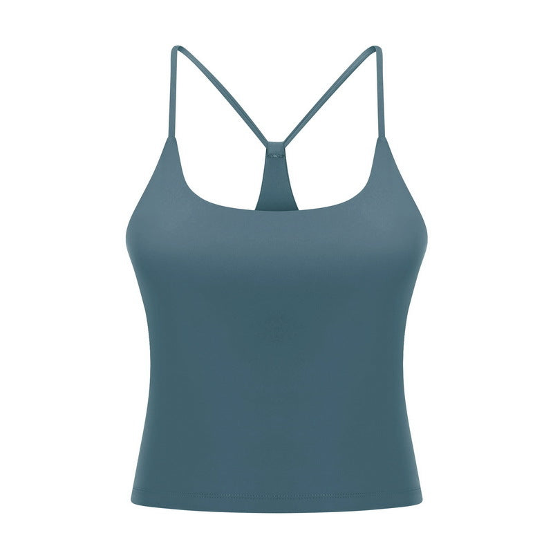 Simple Camisole Sports Abdominal Exercising Band Chest Pad Beauty Back Yoga Vest