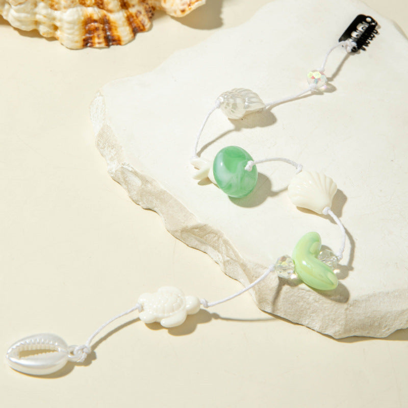 Fashionable Beach Conch Shell Braided Hair Ornament