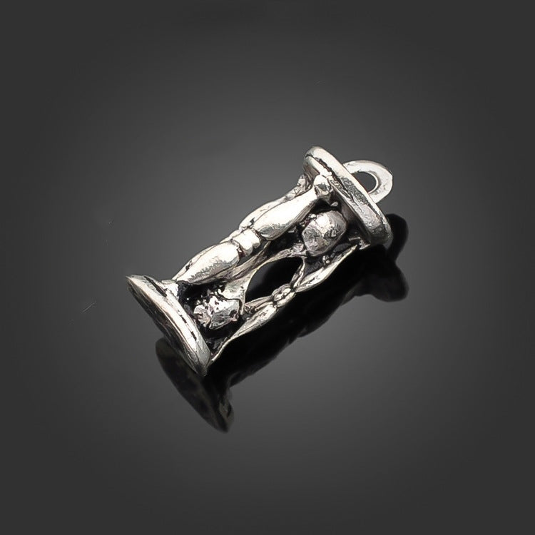 DIY Vintage Alloy Jewelry Accessories Hourglass Pendant Charm