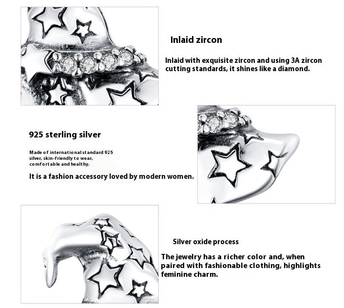 Sterling Silver Beads Mysterious Halloween Ornaments Accessories