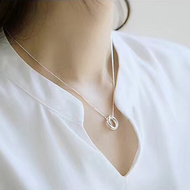 Women's Ring Necklace Korean Style Fashion Box