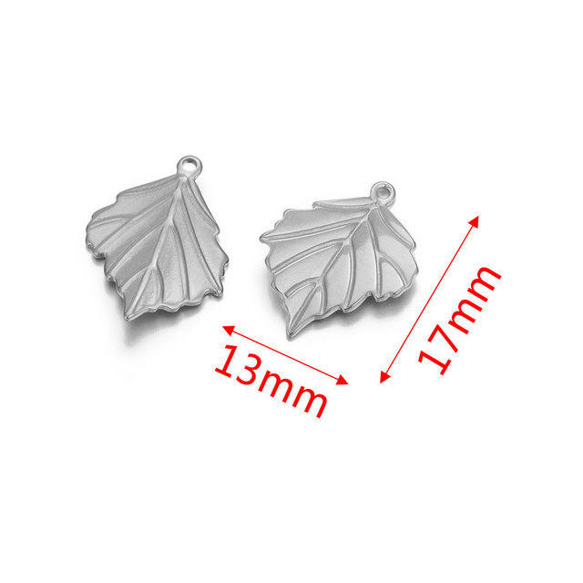 Stainless Steel Leaves Earring Ornament Accessories