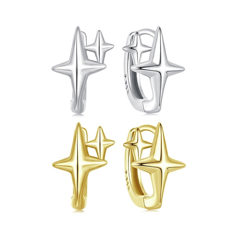 Minimalist Star Ear Clip Sterling Silver Accessories