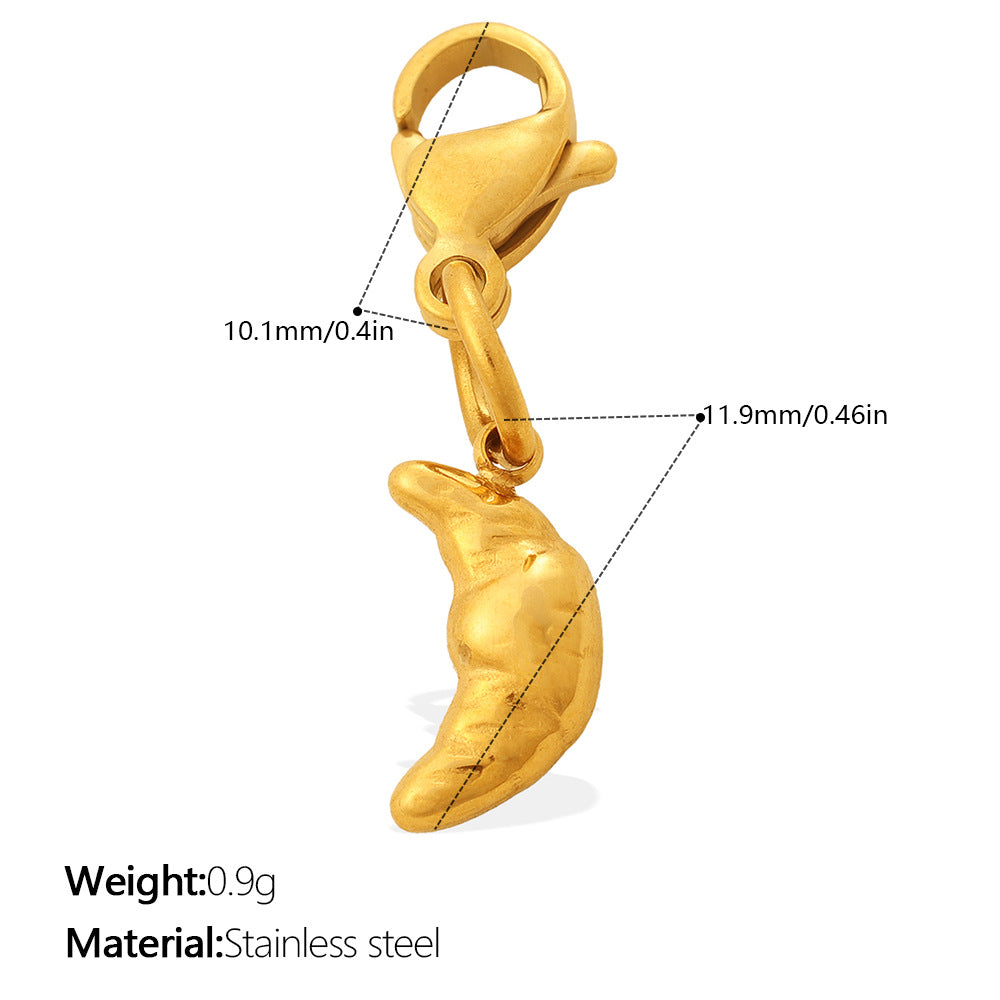 Cute And Sweet Style Pizza Candy Food Series Lobster-shaped Pendant For DIY Bracelet Or Necklace, Exquisite Accessories