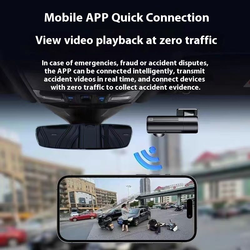 Driving Recorder Night Vision Car Mobile Phone Interconnection Parking Surveillance Video