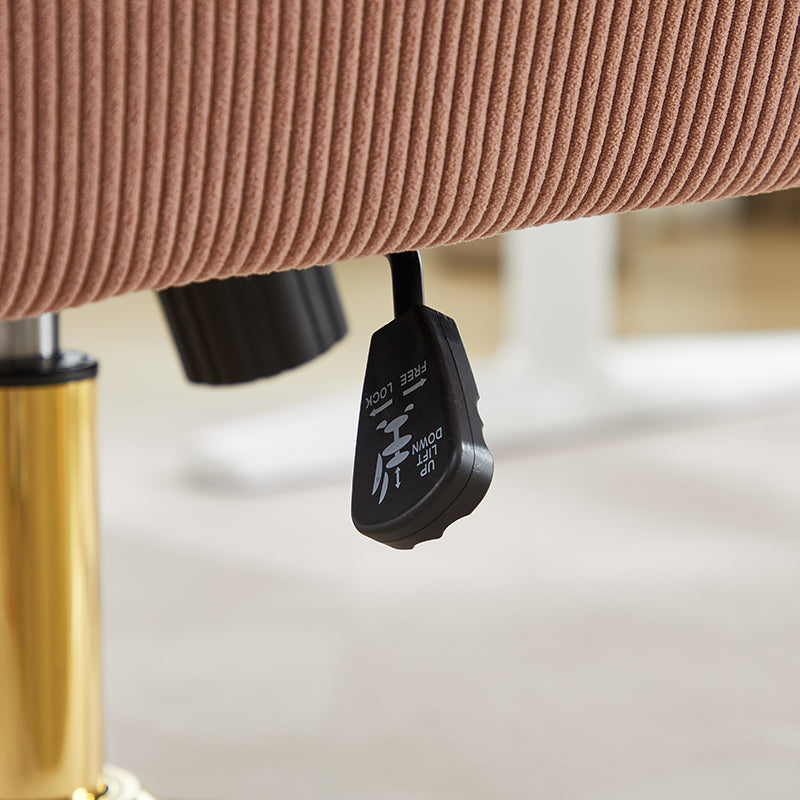 Height-adjustable Office Swivel Chair With Medium-high Backrest, Striped Upholstery Fabric And Ergonomic Shape - The Ideal Choice For Work, Study Or Relaxation. The Middle Back Support Provides Op